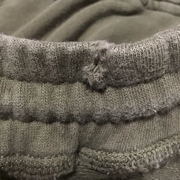 Danielle Guizio Inside Out Jogger in Army Green. - Picture 12 of 13